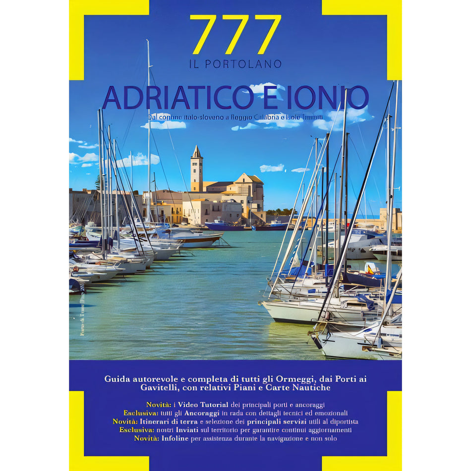 Copertina 777 Italia Adriatico e Ionio edizione 2019 di Silvestro, Sbrizzi e Magnabosco, Edizioni Magnamare