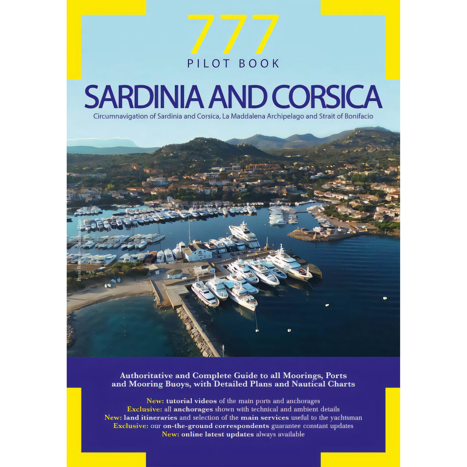 Copertina 777 Sardinia and Corsica edizione 2022 in inglese di Sbrizzi, Magnabosco e Silvestro, Magnamare