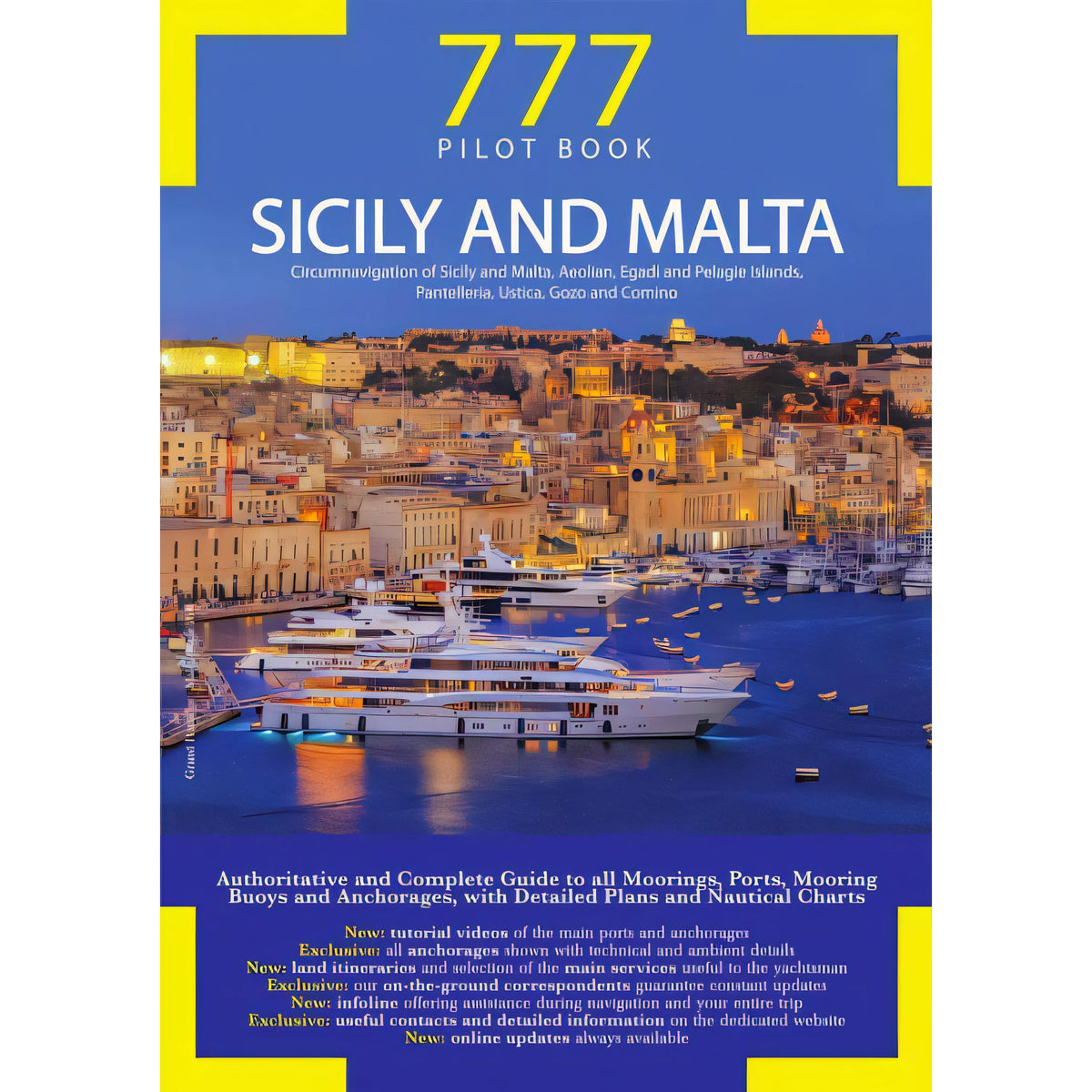 Copertina 777 Sicily and Malta edizione 2019 in inglese di Magnabosco, Sbrizzi e Silvestro, Edizioni Magnamare