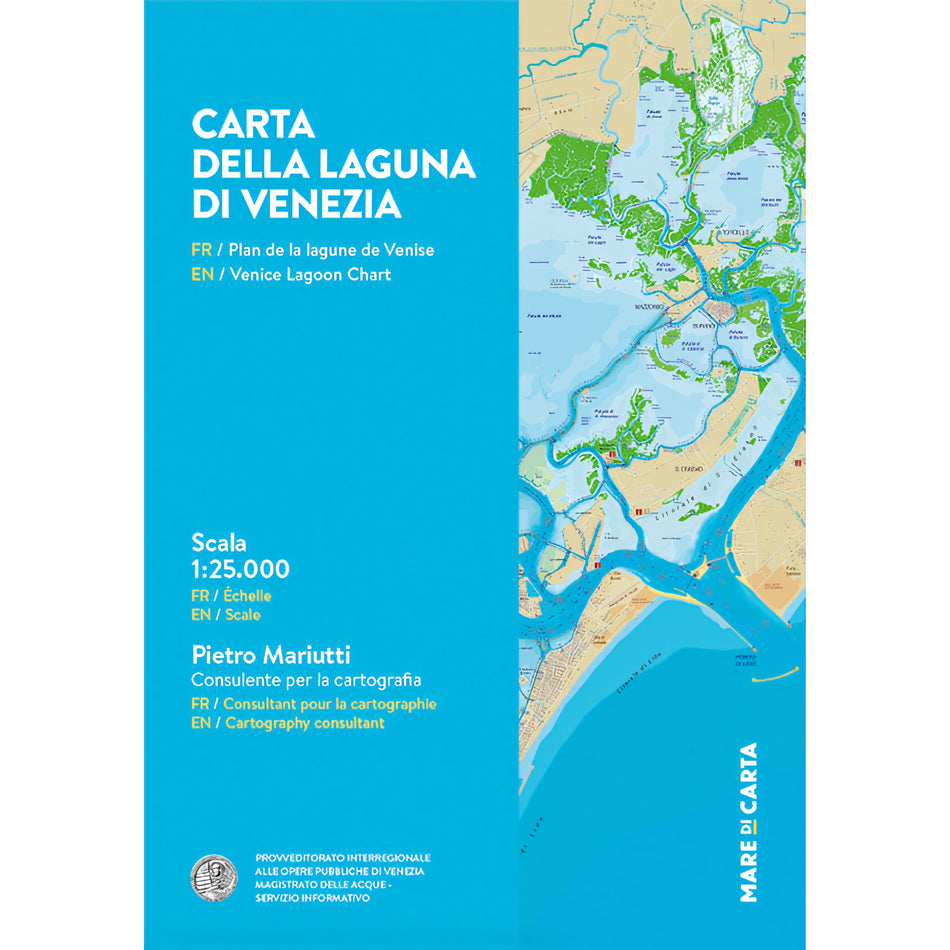 Copertina Carta della Laguna di Venezia edizione 2024 di Pietro Mariutti, Mare di carta
