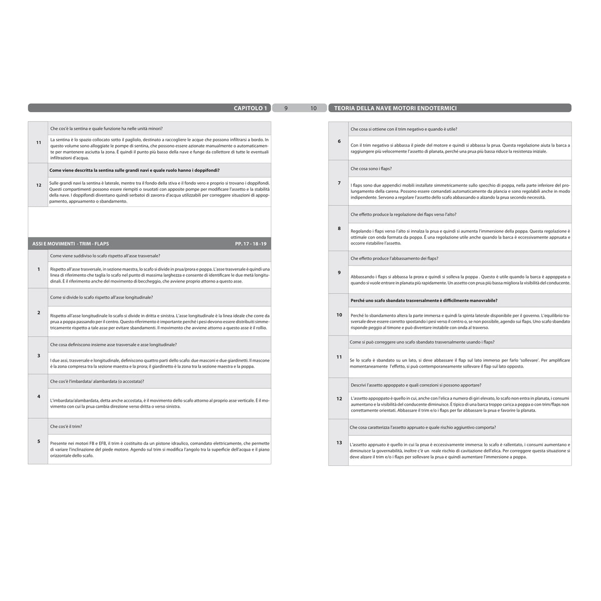 Questionario Esame Teorico Ufficiale di Navigazione del Diporto di Seconda Classe – pagine dell'estratto dell'editore (4/8)
