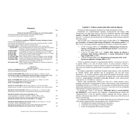 Utilizzo Commerciale delle Unità da Diporto – pagine dell'estratto dell'editore (2/5)