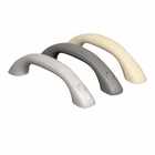 Tre maniglie in PVC ad arco, colori grigio chiaro, grigio scuro e beige, 205 mm | Onautica