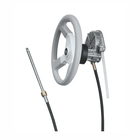Kit timoneria Ultraflex T85 grigia con volante, scatola guida in alluminio e cavo sterzo | Onautica