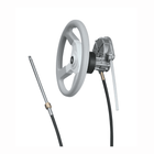 Kit timoneria Ultraflex T85 grigia con volante, scatola sterzo in alluminio e cavo flessibile nero | Onautica