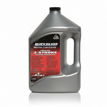 Olio miscela Quicksilver® Premium TC-W3 (NMMA certificato) per fuoribordo 2 tempi. Massima protezione, fluidificato per pronta omogeneizzazione e assenza di depositi. 4 LT.