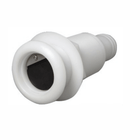 Scarico nylon bianco 2"1/4 con portagomma 38mm e valvola di non ritorno integrata | Onautica
