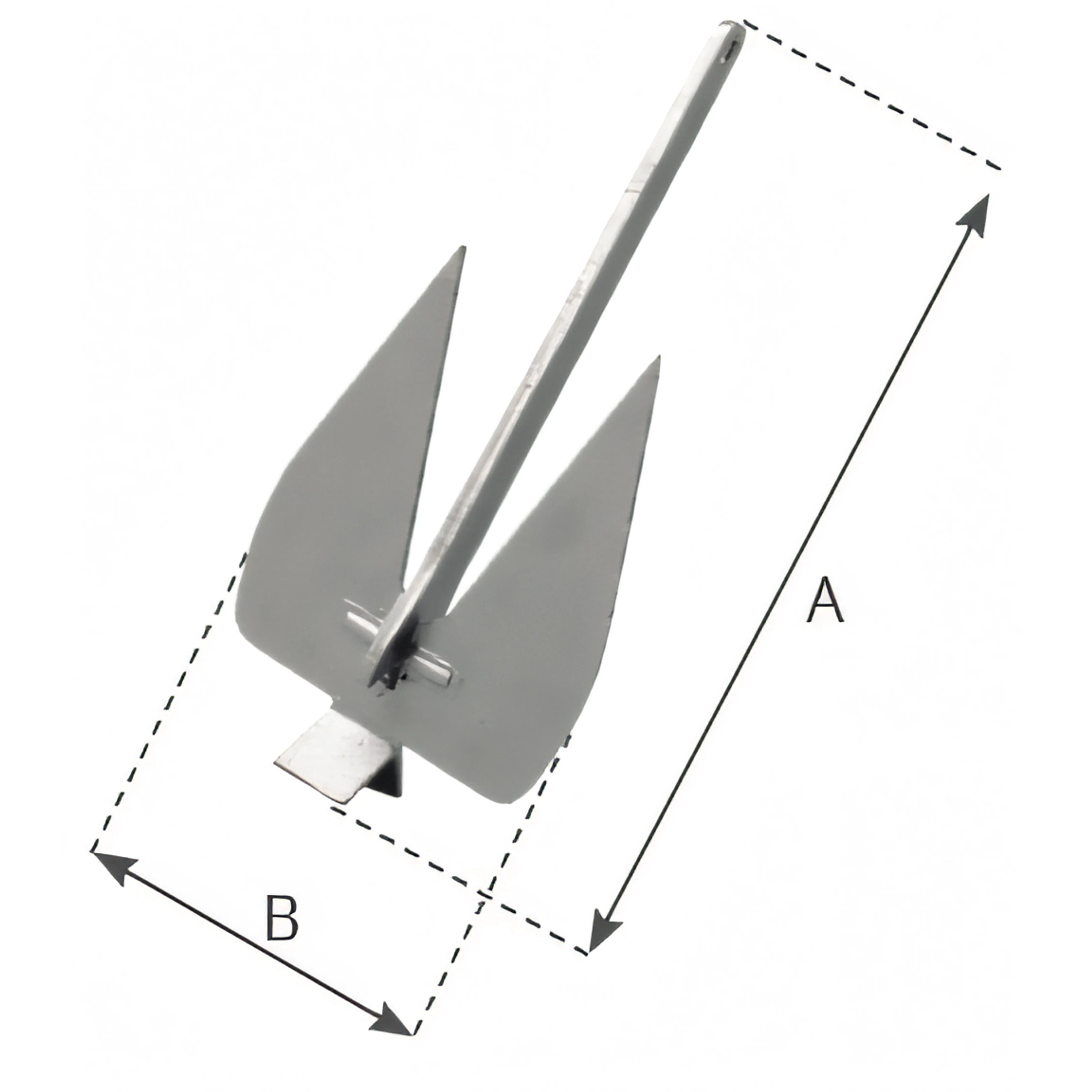 Ancora Britany, disegno tecnico con quote