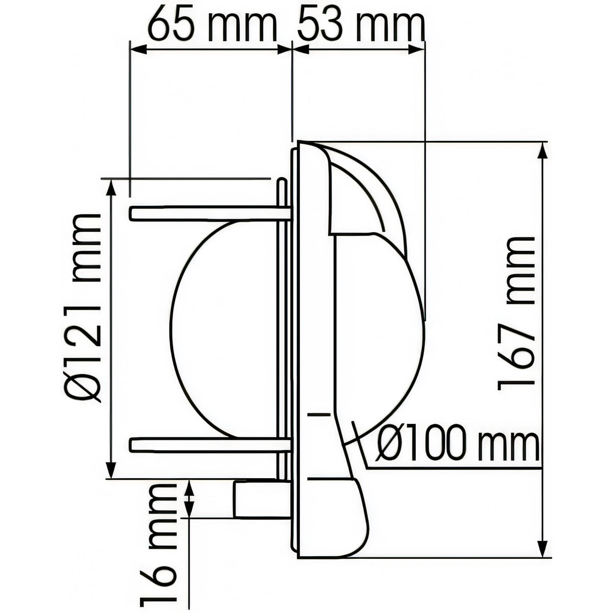 Bussola Plastimo Contest 101, corpo bianco e nero