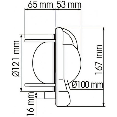 Bussola Plastimo Contest 101, corpo bianco e nero