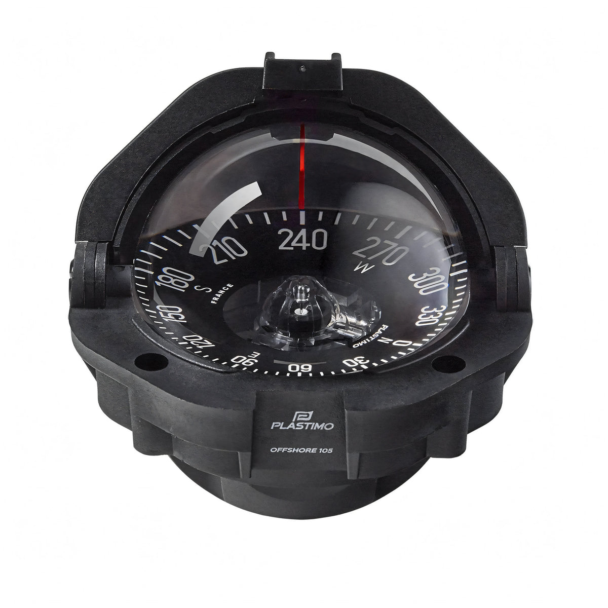 Bussola Plastimo Offshore 105, corpo bianco e nero