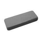 Anodo a piastra rettangolare grigio in zinco 130x50x18 mm senza fori per flap | Onautica