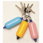 Portachiavi parabordo in plastica colorati blu giallo e rosa con anello metallico e mazzo di chiavi | Onautica