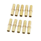 Raccordi portagomma innesto tubo carburante Ø 8mm in ottone dorato, set 10 pezzi | Onautica
