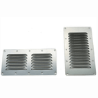 Prese aria inox griglia larga 232x128H mm rettangolari con alette metalliche grigie, due misure a confronto | Onautica