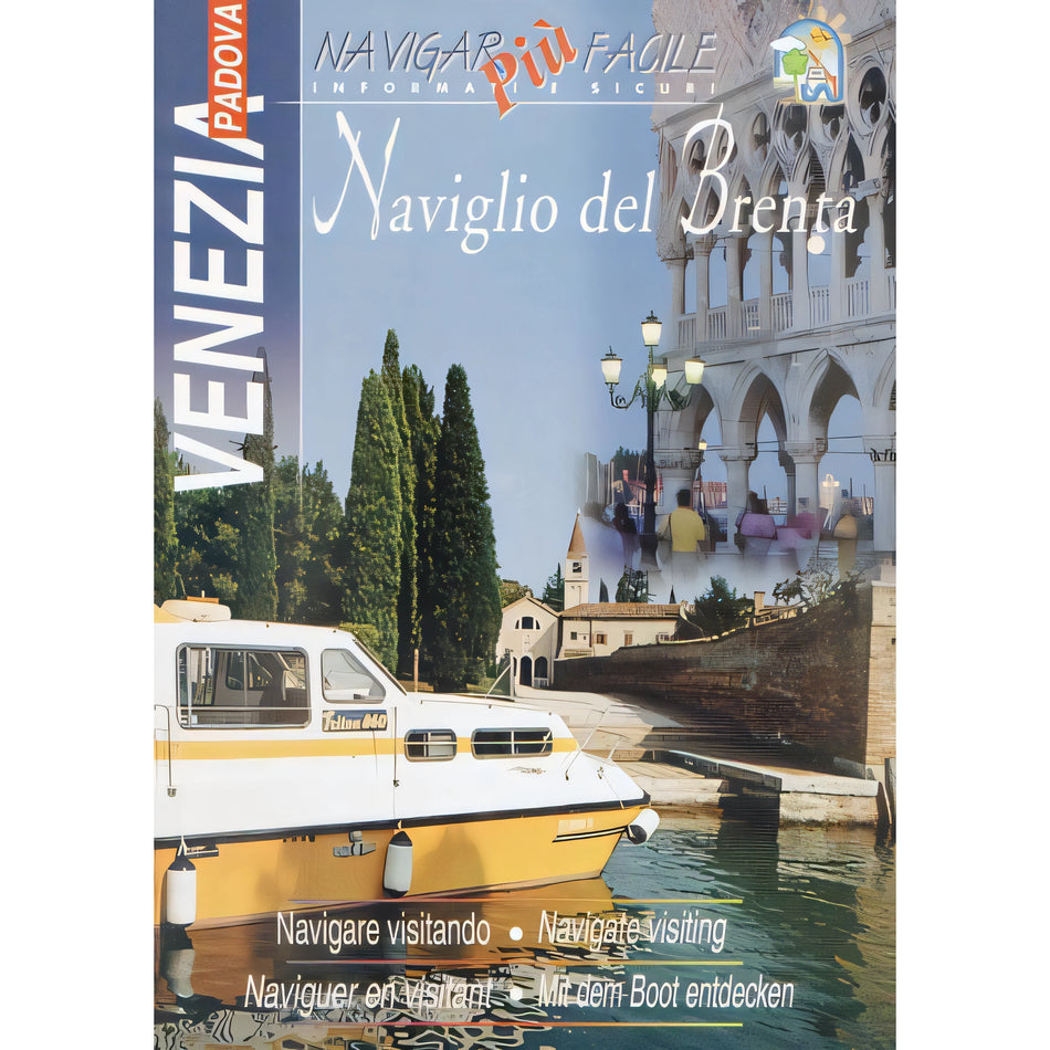 Copertina Naviglio del Brenta da Venezia a Padova, carta nautica Navigar più facile