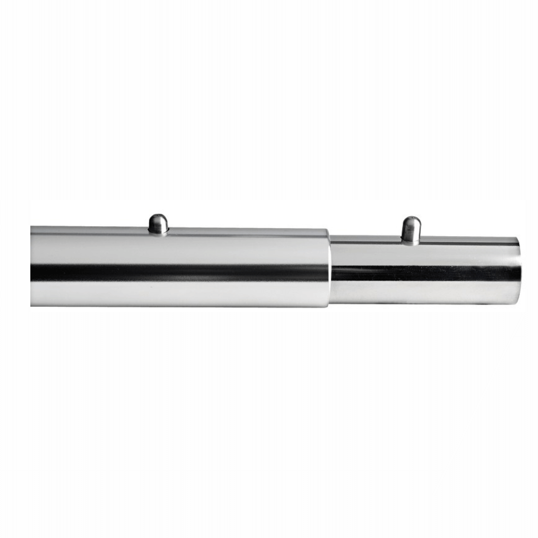 Raccordo giunzione telescopico in acciaio inox lucidato per tubo 22x1,2 mm con perni di fissaggio | Onautica