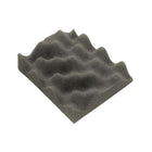 Pannello fonoassorbente a onde grigio in schiuma acustica 30mm, profilo ondulato, forma quadrata | Onautica