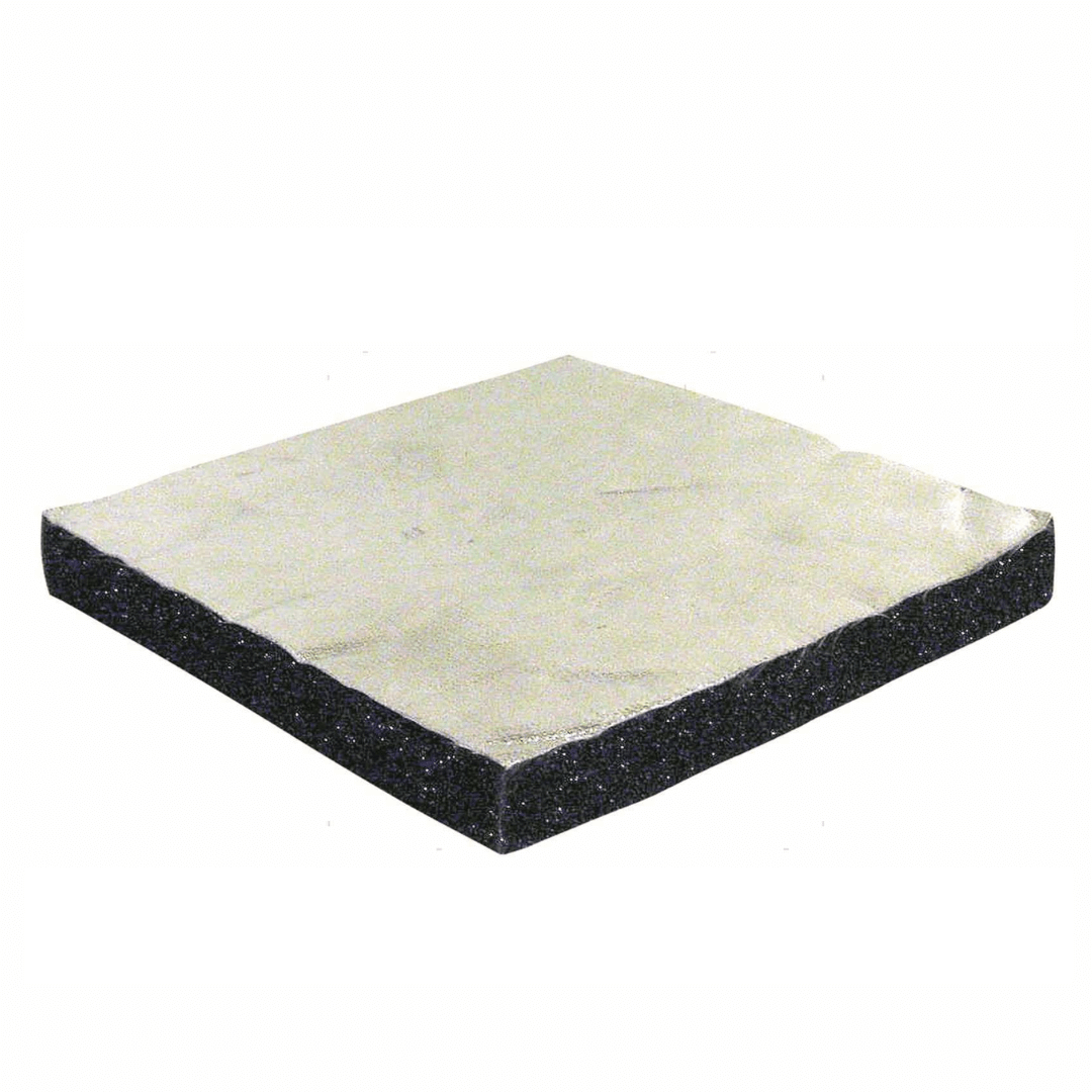 Pannello isolante fono-termico nero con superficie argentata adesiva, 100x150 cm spessore 16mm | Onautica