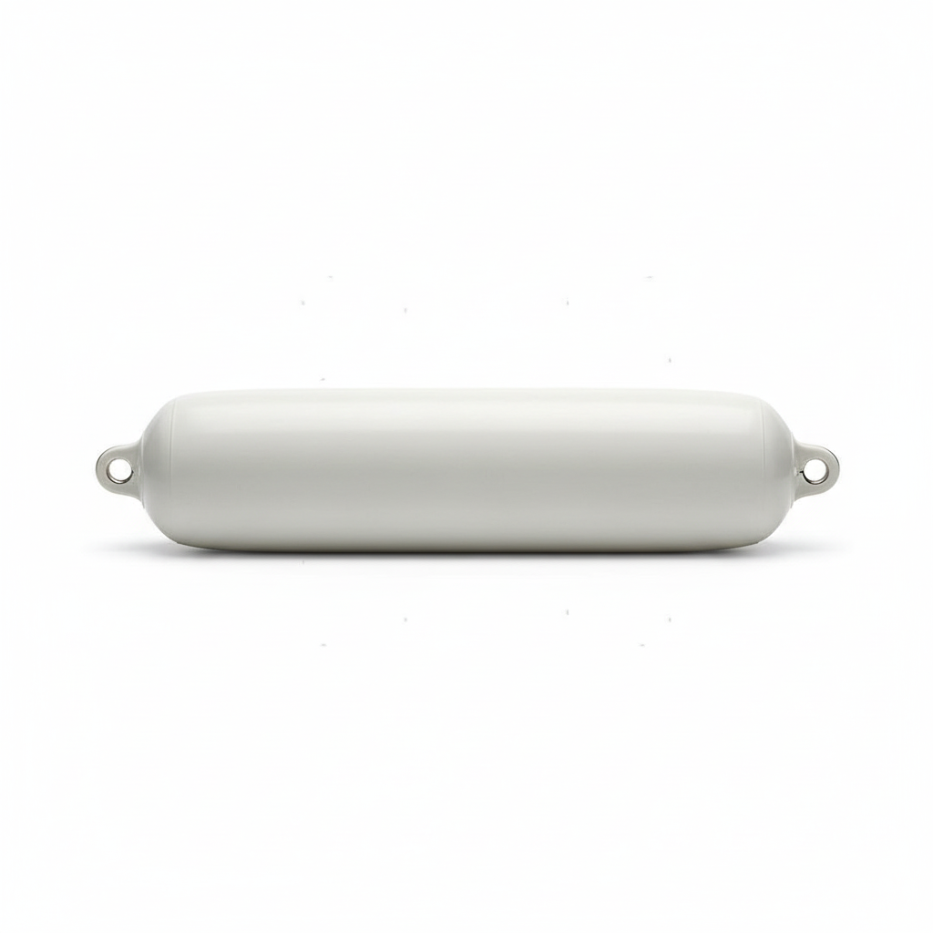 Rullo alaggio bianco cilindrico L1260xØ260mm con occhielli metallici laterali, portata 1500kg | Onautica