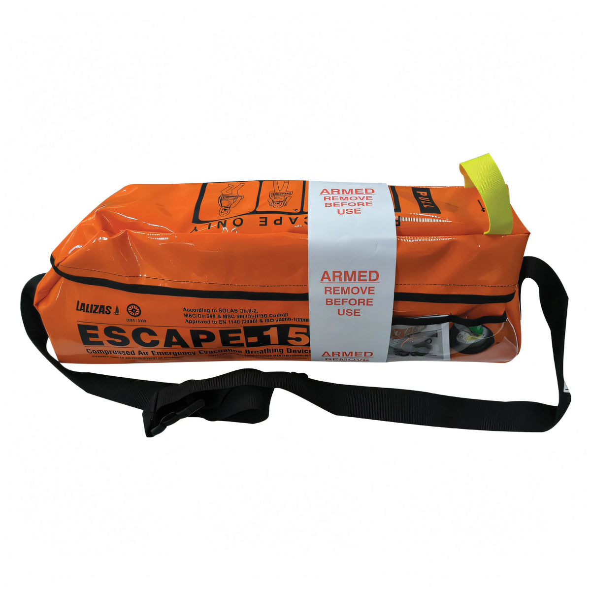 Autorespiratore di emergenza EEBD LALIZAS ESCAPE-15 color argento – Bombola in carbonio composito