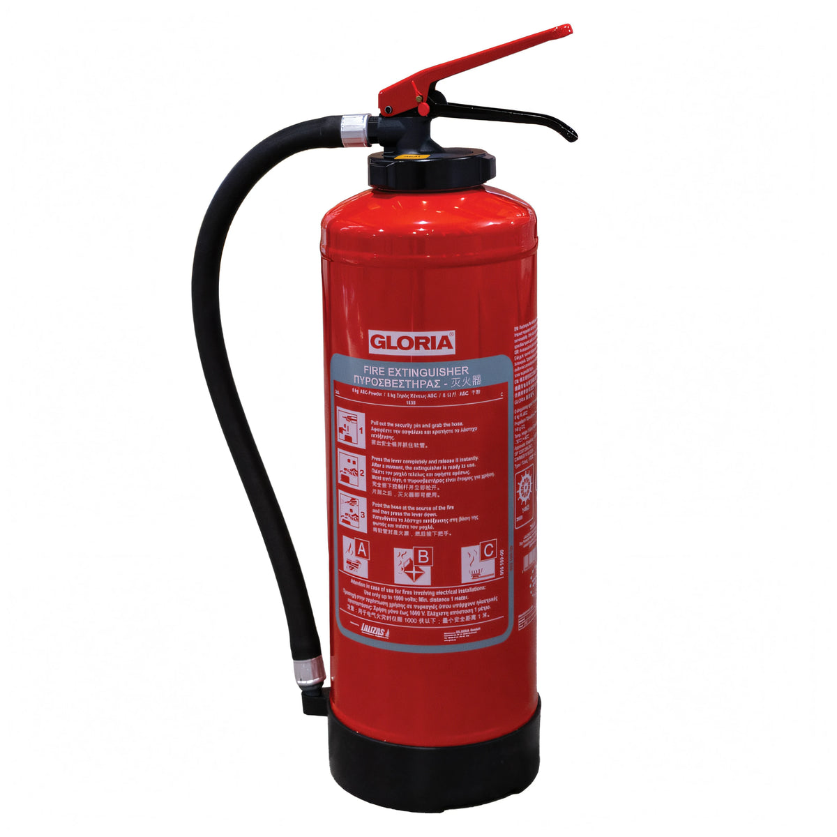 Estintore a polvere LALIZAS a cartuccia con staffa a parete – 6 kg