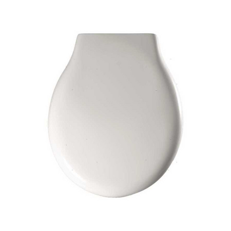 Sedile WC di ricambio Marini bianco in plastica, forma rotonda, vista dall'alto | Onautica