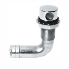 Sfiato inox curvo 19 mm cromato con raccordo a gomito e testa con griglia di ventilazione | Onautica