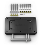 Piastra a sgancio rapido Garmin Kraken nera con bulloneria in acciaio, dadi dorati e pin di sicurezza | Onautica