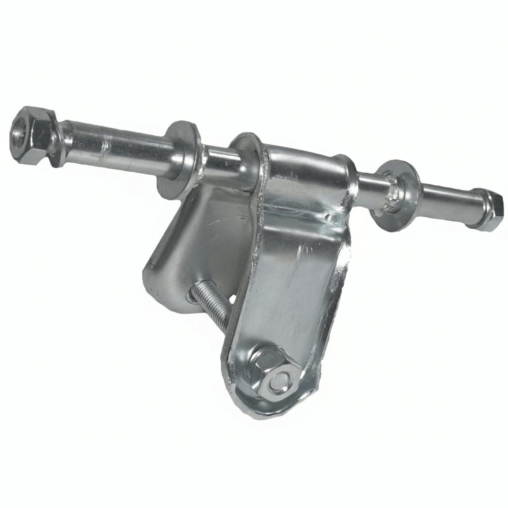 Staffa diritta in acciaio zincato per rullo laterale 40mm con perno e bulloni | Onautica
