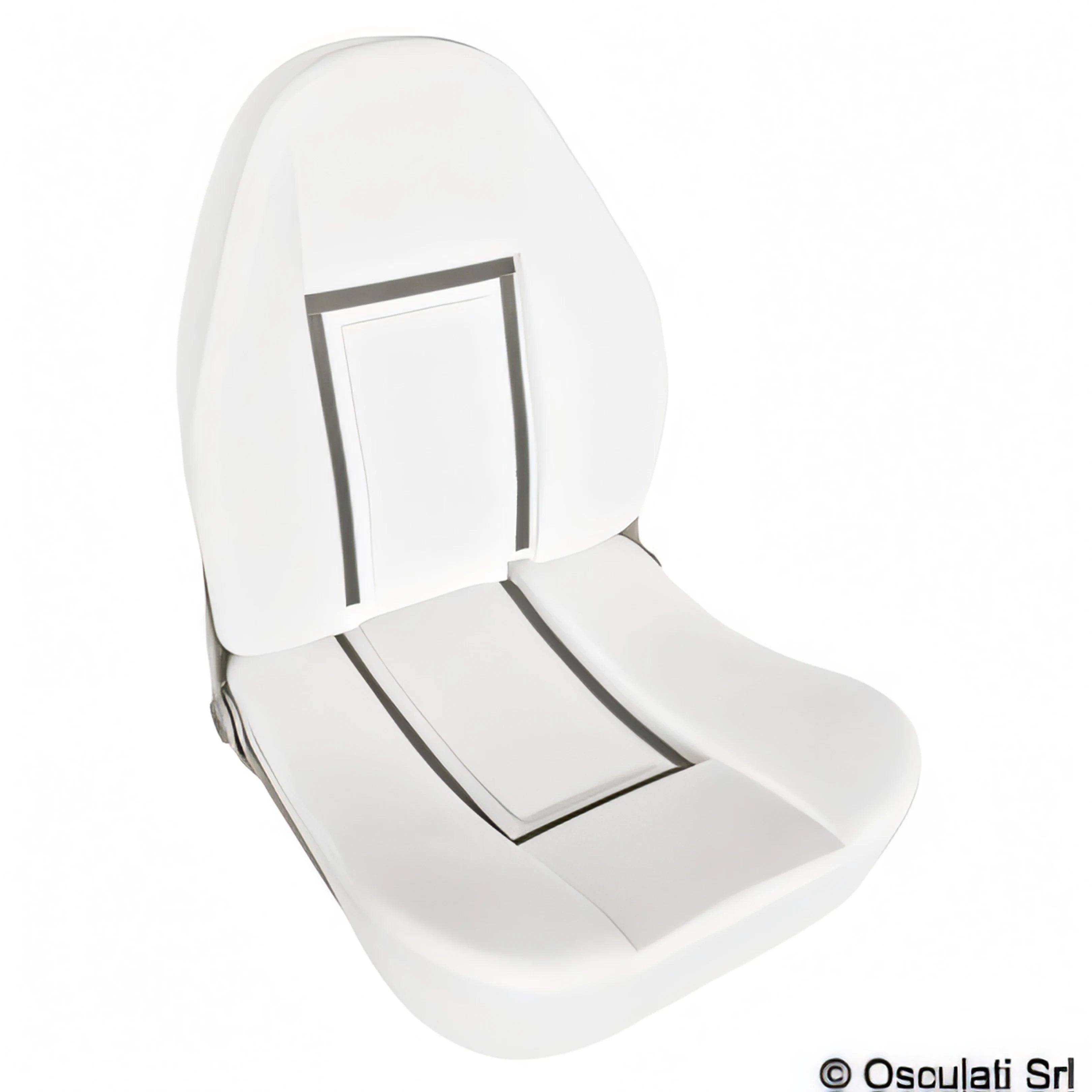 Sedile comfort con schienale alto ribaltabile Osculati
