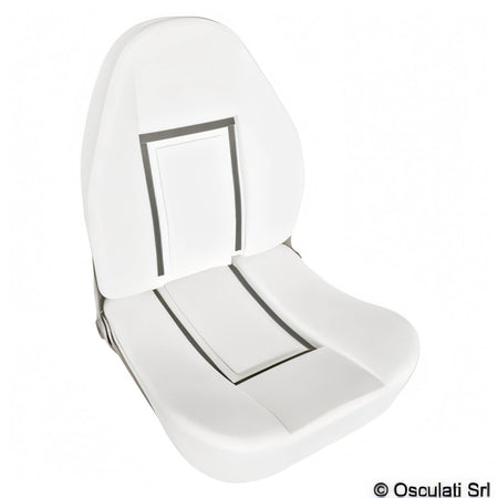 Sedile comfort con schienale alto ribaltabile Osculati
