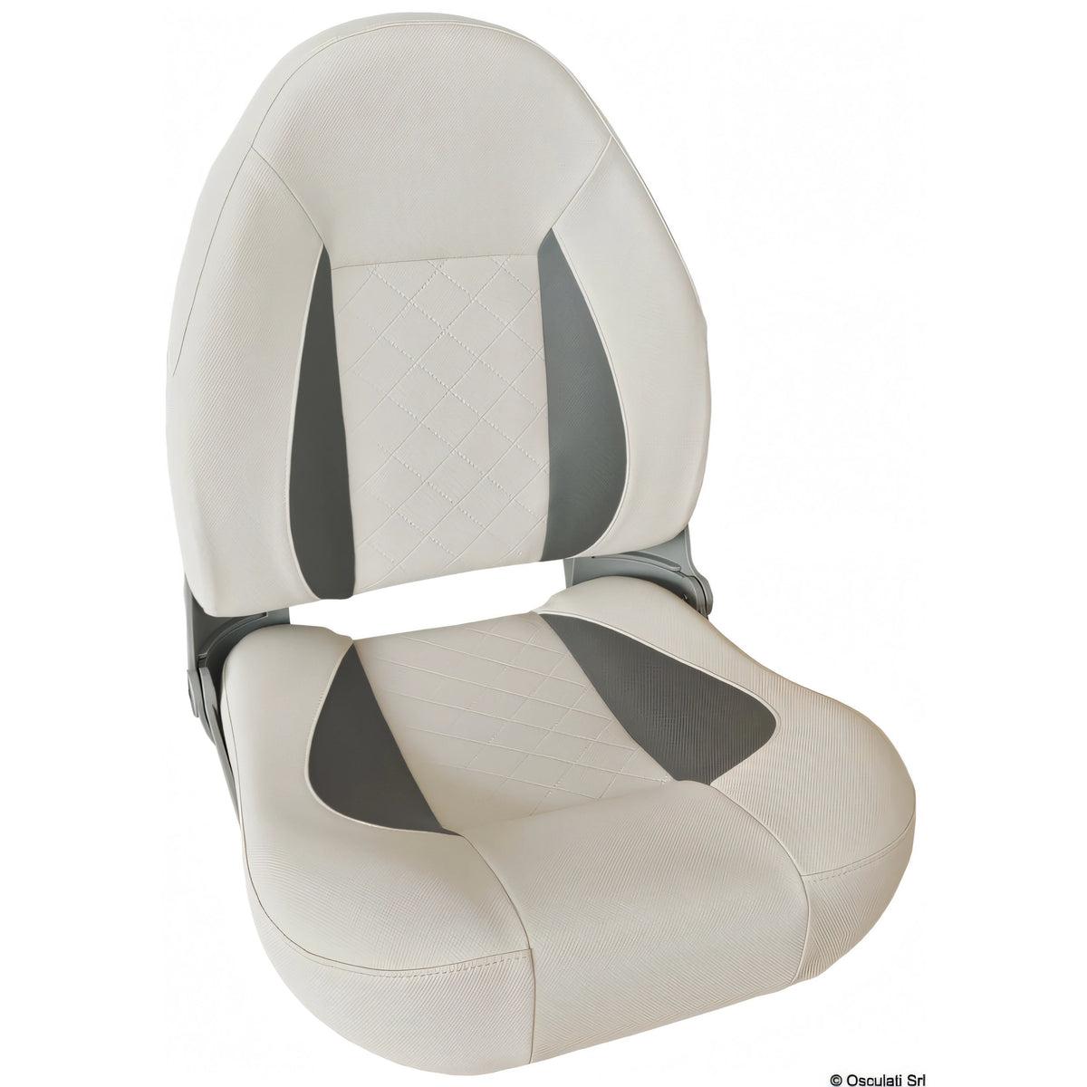 Sedile comfort con schienale alto ribaltabile Osculati