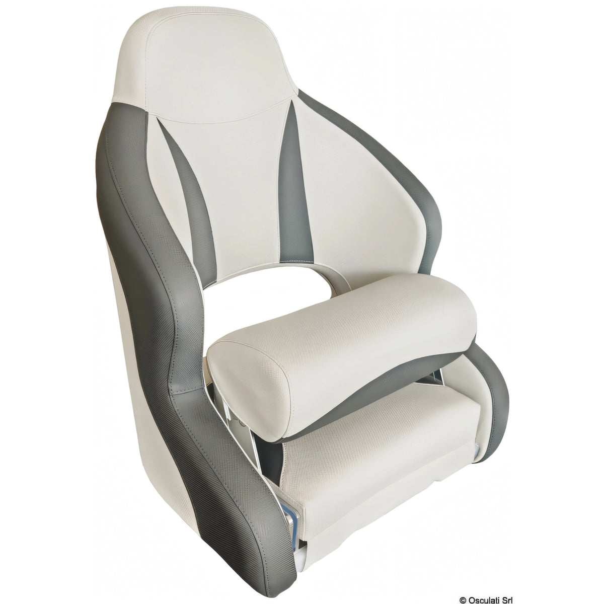 Sedile anatomico imbottito con flip up H52 Osculati