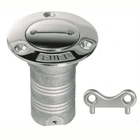 Tappo imbarco carburante inox cromato Ø 38mm con chiavetta, scritta FUEL in rilievo | Onautica