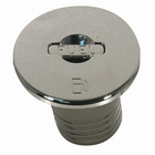 Tappo imbarco carburante in acciaio inox cromato, testa rotonda con scritta FUEL, collo filettato Ø 50 mm | Onautica