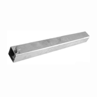 Tubo centrale per rulli 40x40mm H300mm in acciaio zincato argento con bullone | Onautica