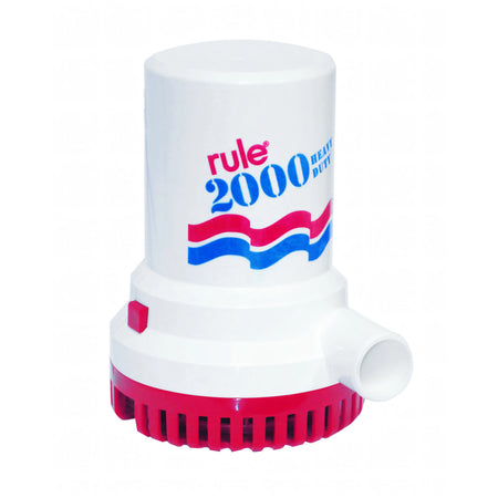 Pompa di sentina Rule 2000 24V, vista frontale
