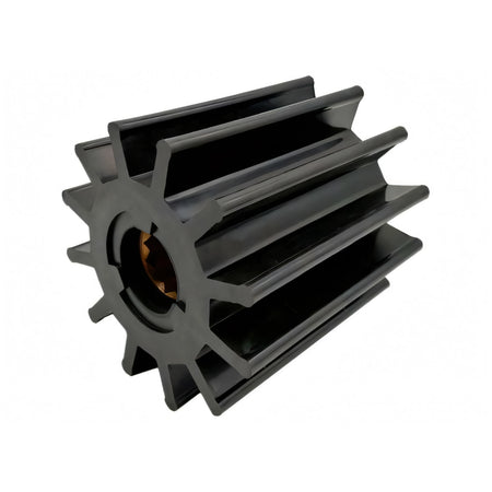 Girante Jabsco 17938-0001B in gomma nera con mozzo scanalato in ottone