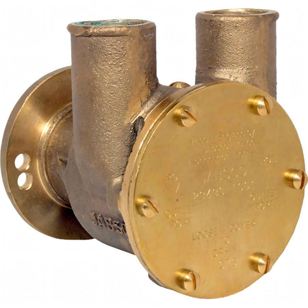 Pompa in bronzo Jabsco F7B-9 per acqua di raffreddamento, vista laterale