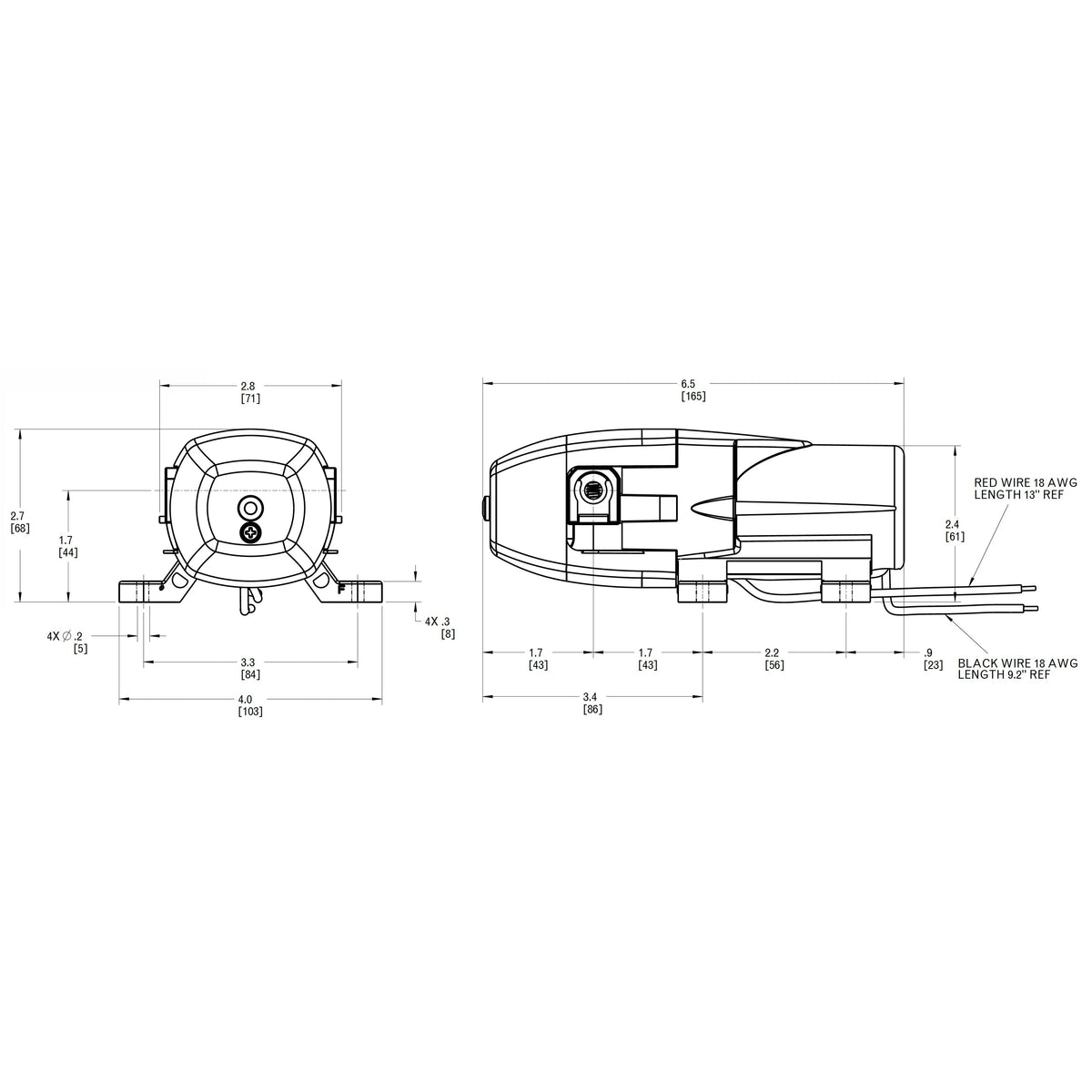 Pompa autoclave Jabsco PAR-MAX 1 12V dettaglio attacchi