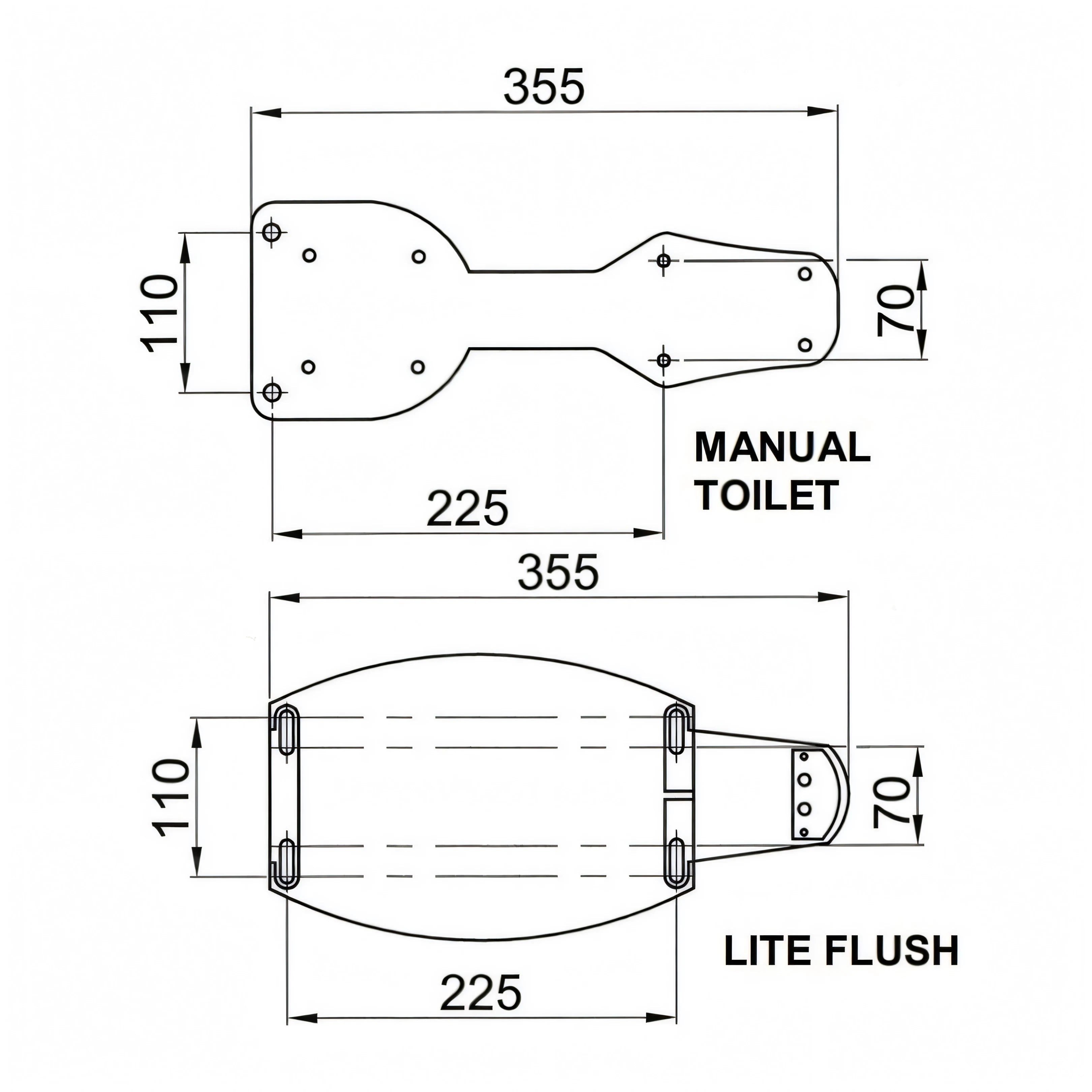WC Jabsco Lite Flush, quarta vista