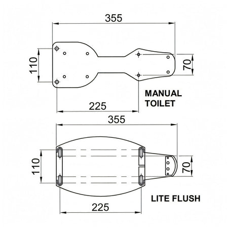 WC Jabsco Lite Flush, quarta vista