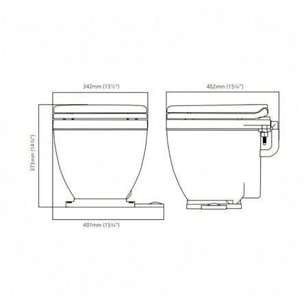 WC Jabsco Lite Flush, quinta vista