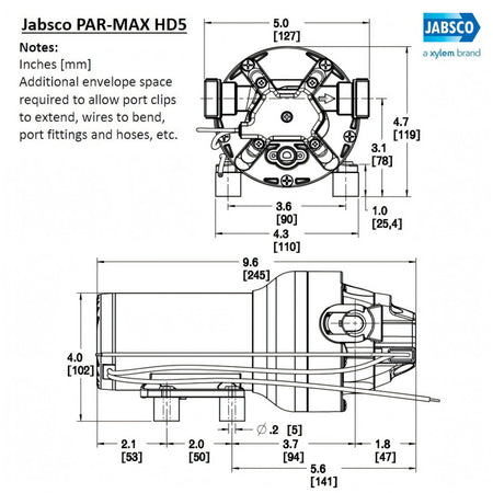Pompa Jabsco Par Max 5HD, seconda vista