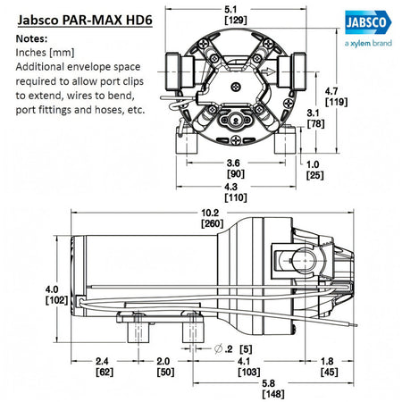 Pompa autoclave Jabsco Par Max 6HD, seconda vista