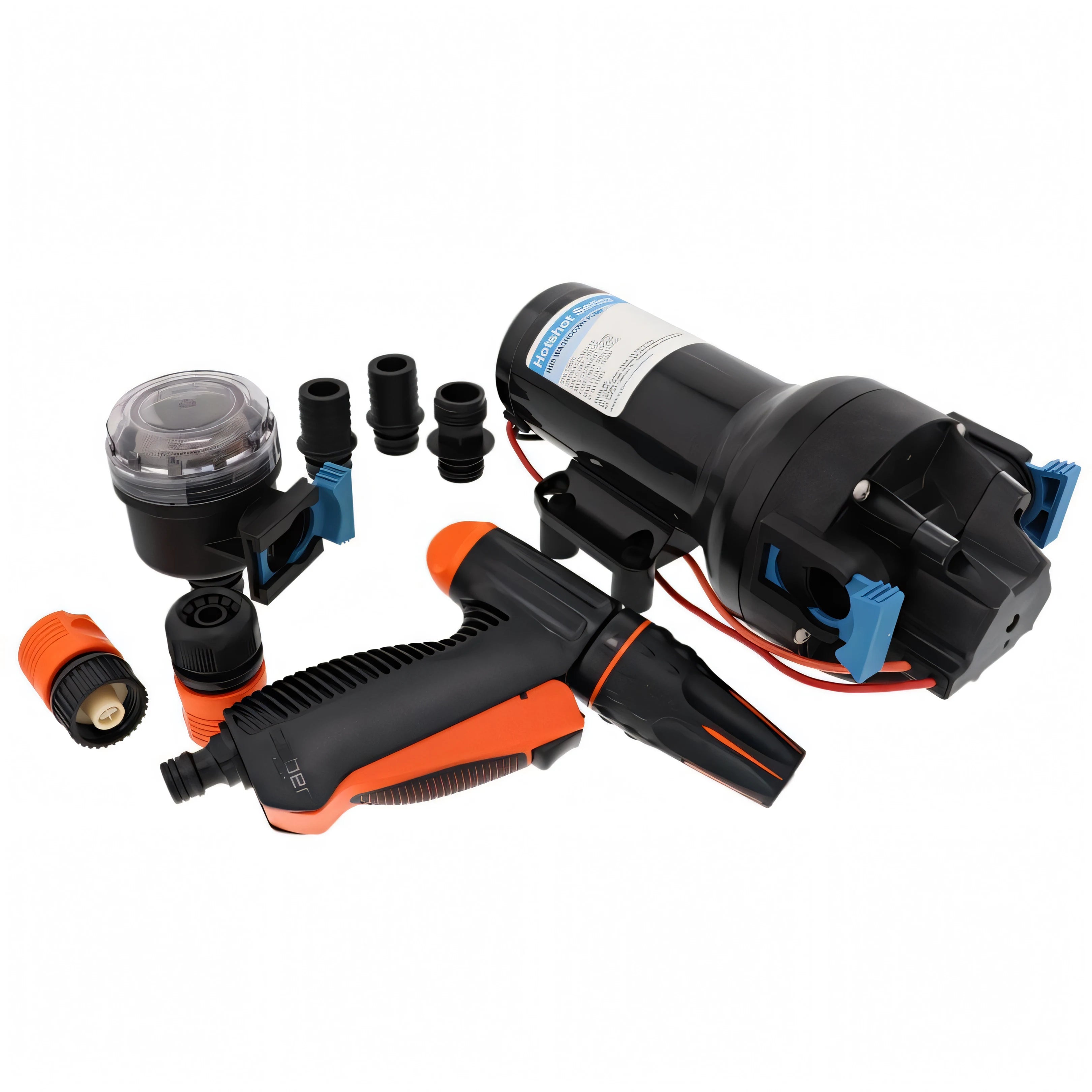Pompa lavaggio ponte Jabsco HotShot 6HD con ugello e filtro