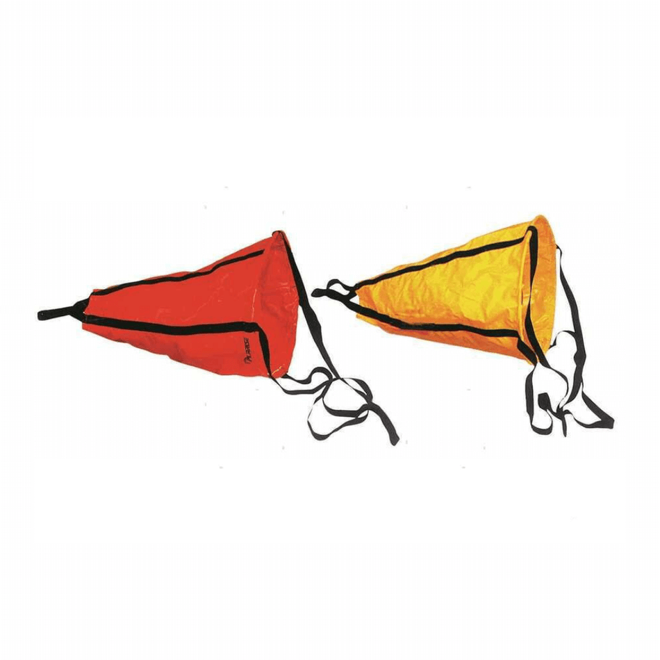 Ancora galleggiante conica Drag nautica in poliestere rinforzato, ideale per stabilizzare la barca e ridurre lo scarroccio.