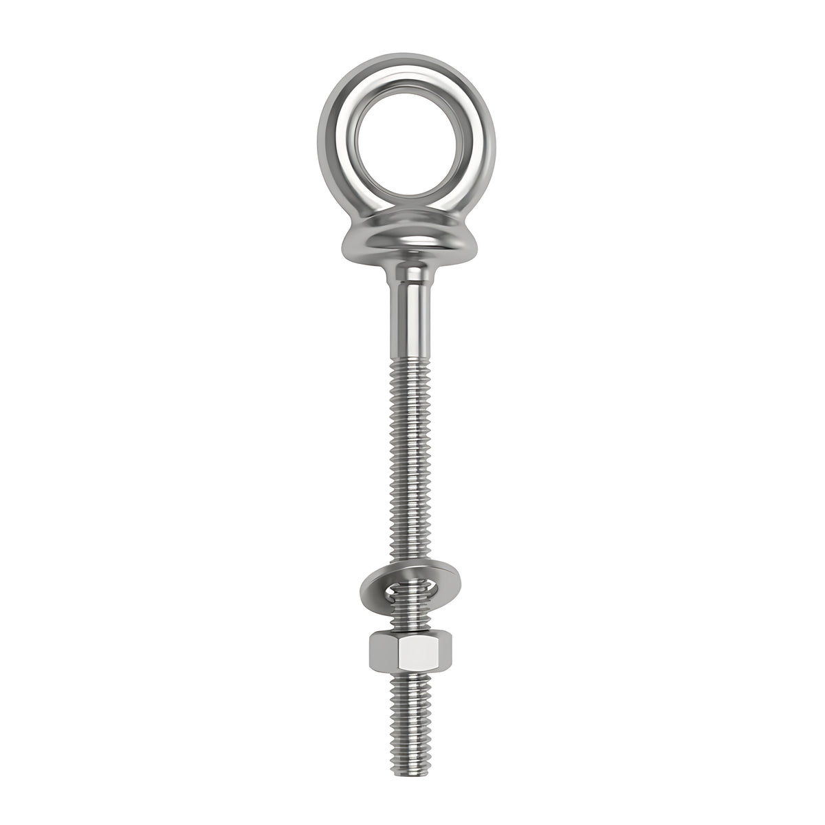 Anello nautico con perno in acciaio inox AISI 316 stampato a caldo, lucidato a specchio per la massima resistenza.