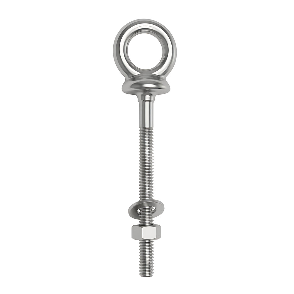 Anello nautico con perno in acciaio inox AISI 316 stampato a caldo, lucidato a specchio per la massima resistenza.